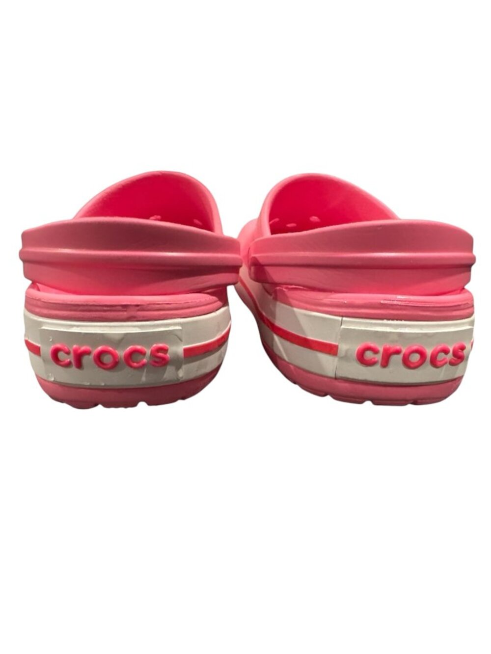 Crocs Crocband Platform Clogs Women's 8 Pink Elevated Comfort Casual EUC - Picture 2 of 6